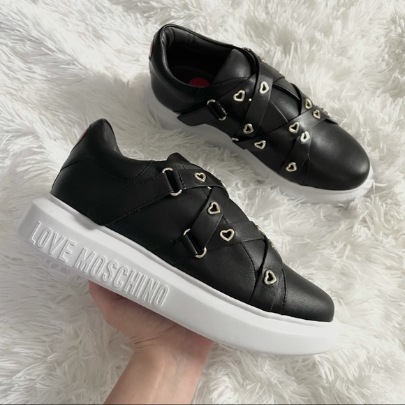 love moschino heart shoes
